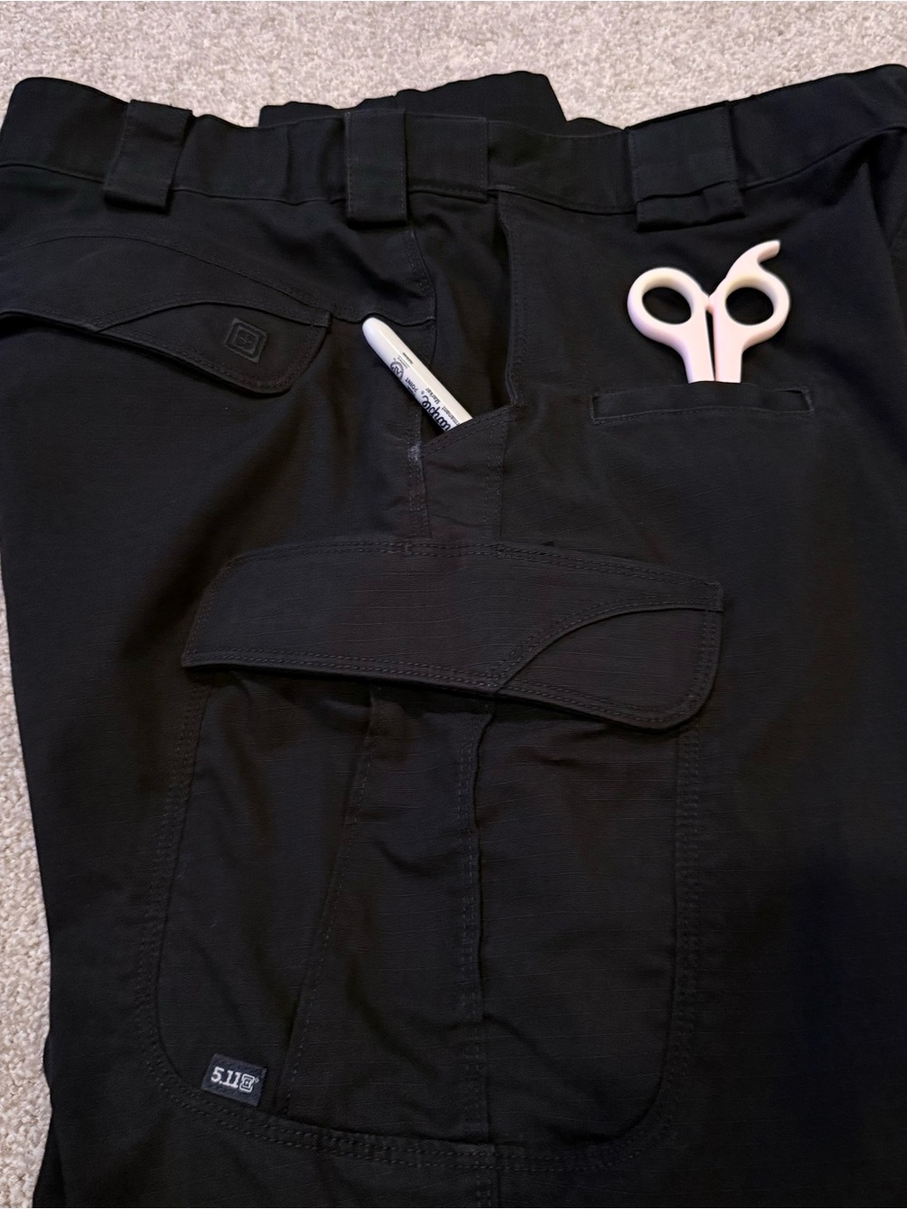 5.11 Tactical Stryke Cargo Pants Men’s 36x30 Black Flex-Tac Tactical Work - Picture 8 of 10